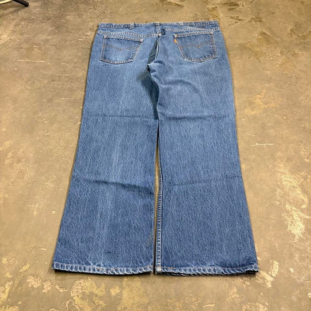 Vintage Levis Orange Tab 505 Bootcut Jeans Mens 40x30 Blue Denim 90s Made in USA